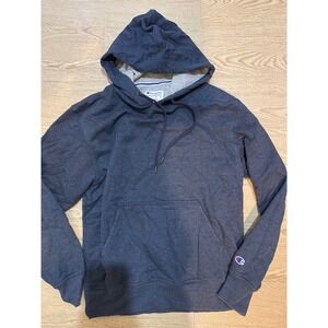 Champion Mens Hoodie Navy Blue Heather Authentic Athleticwear Sweatshirt‎ Medium